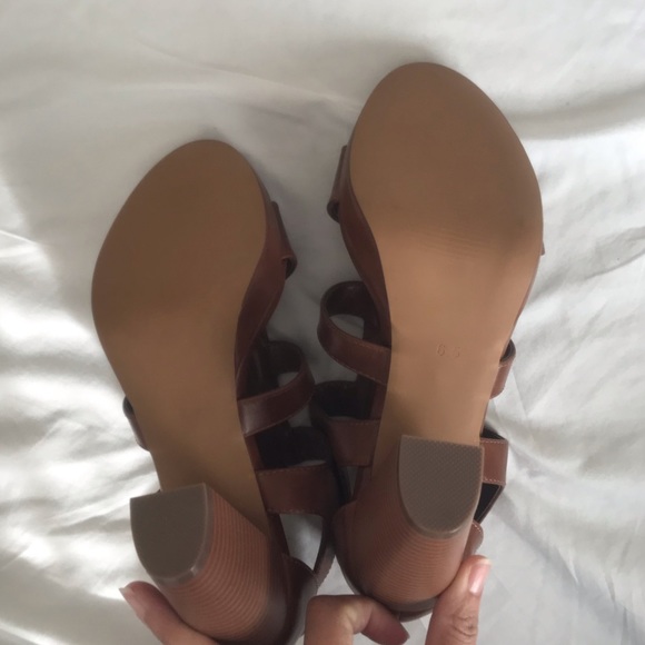 Just Fab Dress Sandal Pumps-Cognac - Picture 5 of 5